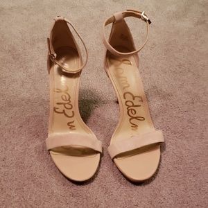 Sam Edelman Amee Tan Suede Strap heel.